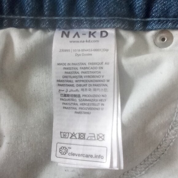 NA-KD Dip High waisted Dye Jeans Size EU 38 U.S. 6 - Picture 6 of 11